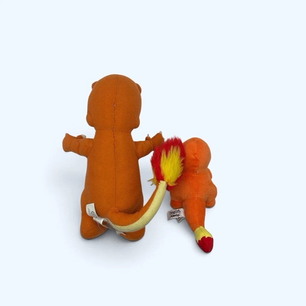 Pokémon Charmander 90s Plush And Small Tomy Charmander